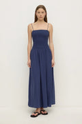 Cotton Shirred Dress