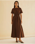 Woman's Brown Maxi Dress